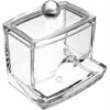Dispenser Di Cotton Fioc Organizer In Acrilico Porta Dispenser Organizer Contenitore Con Coperchio
