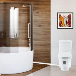 Trituratore Sanitario Maceratore 600W WC Con Pannello Di Riparazione E Allarme Di Sicurezza Per WC, Lavandino E Vasca Da Bagno -Stile Bagno 9979333 5