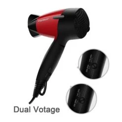 Mini Asciugacapelli Da Viaggio 1400W AIGOSTAR Linda 320000GQT -Stile Bagno 99998309 4