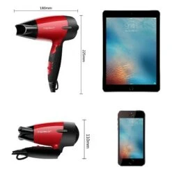 Mini Asciugacapelli Da Viaggio 1400W AIGOSTAR Linda 320000GQT -Stile Bagno 99998309 5